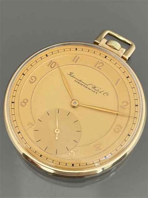 iwc goldene taschenuhr|iwc pocket watches schaffhausen.